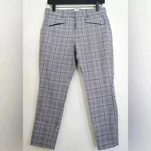 Gap Multicolor Plaid Signature Skinny Ankle Pants Size 6
